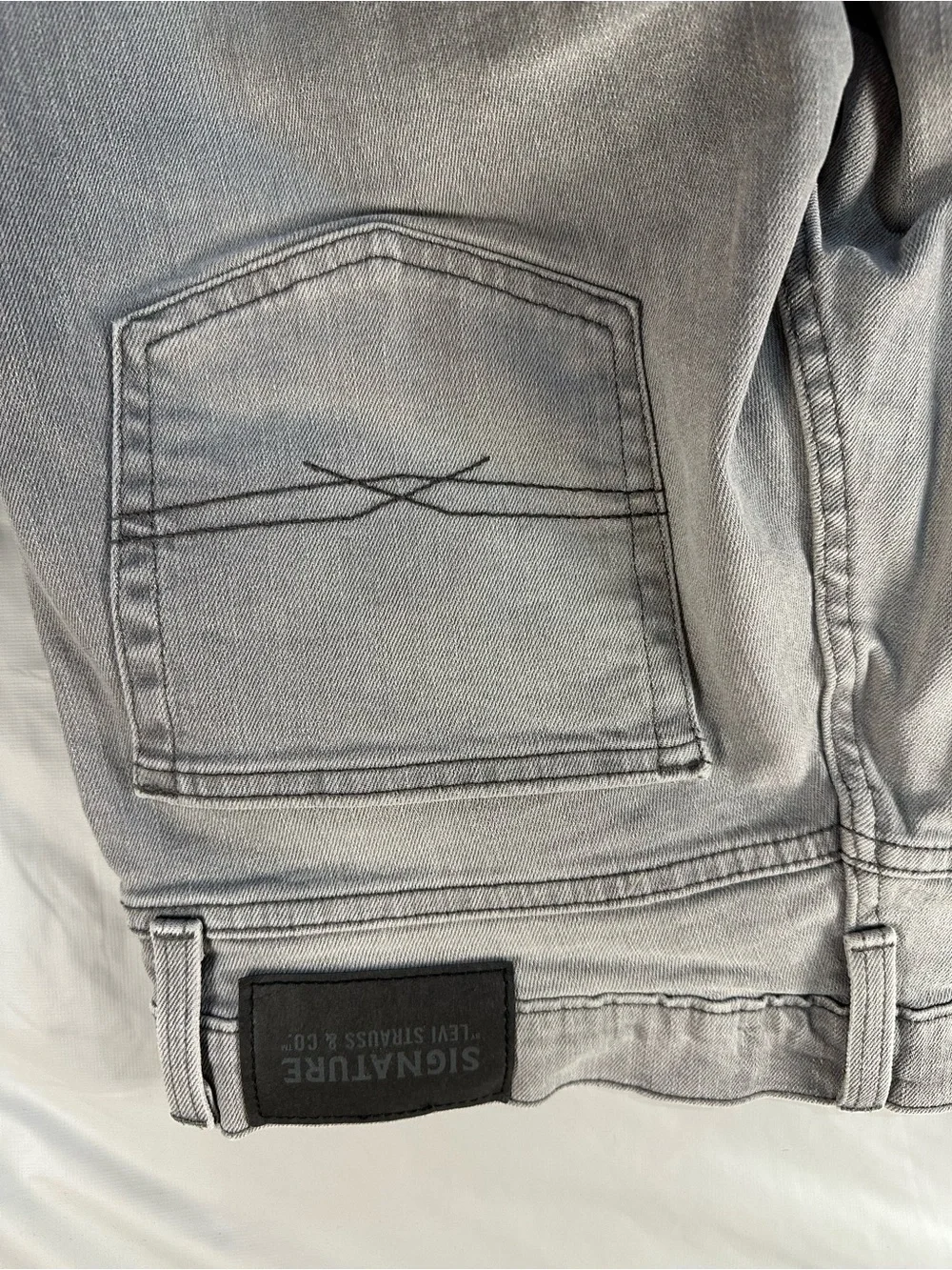 Signature by Levi Strauss Men's Gray Bootcut Jeans 33x32
